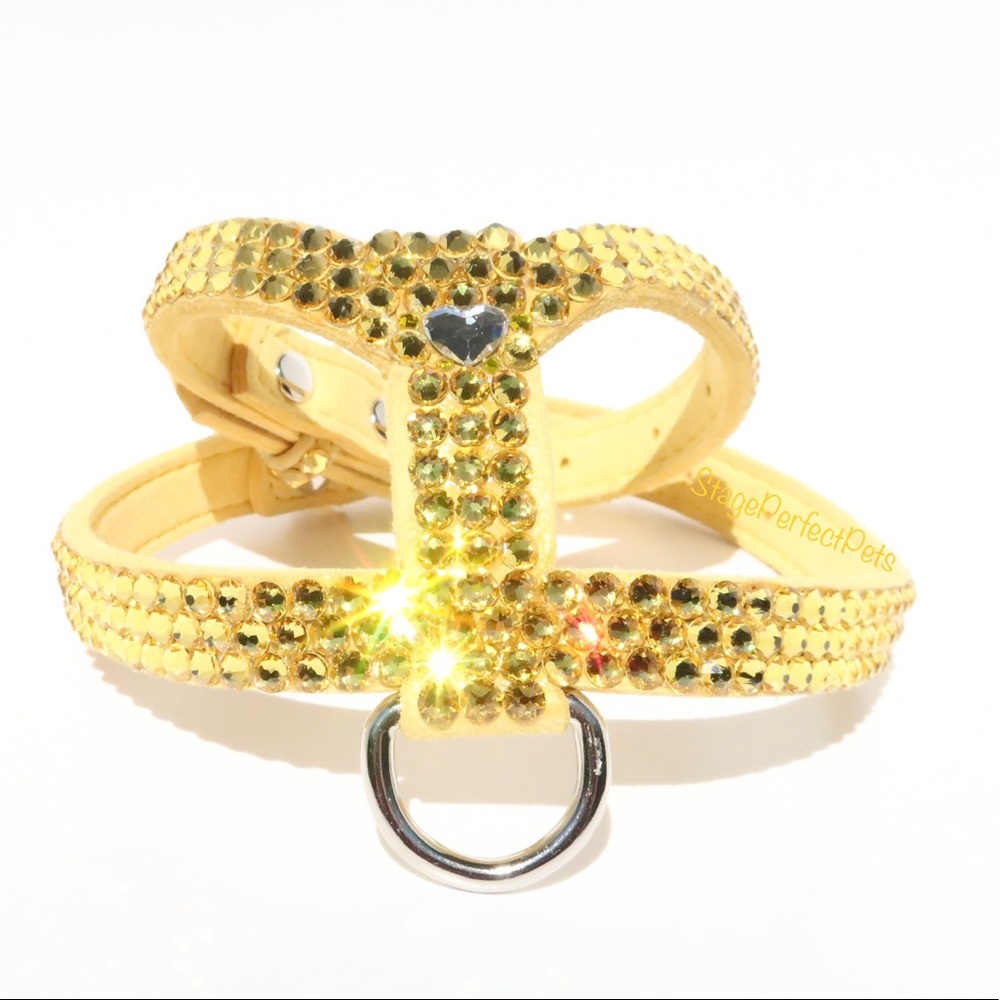 Swarovski Yellow Pet Harness